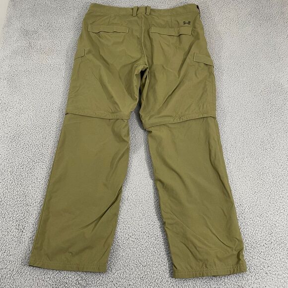 Under Armour Convertible Pants Men 38x30  Hiking Outdoor Ripstop Cargo - Picture 6 of 11